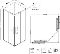 Niagara Душевой уголок Nova 100x100 NG-3624-34 – фотография-13